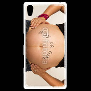 Coque Personnalisée Sony Xpéria Z5 Femme enceinte ventre 