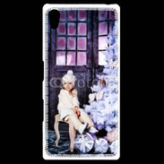 Coque Personnalisée Sony Xpéria Z5 Sapin de Noël et petite fille