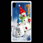 Coque Personnalisée Sony Xpéria Z5 Bonhommes de neige