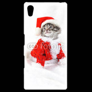 Coque Personnalisée Sony Xpéria Z5 Chat Noël 3