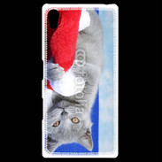 Coque Personnalisée Sony Xpéria Z5 Chat Noël 6