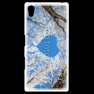 Coque Personnalisée Sony Xpéria Z5 arbres enneigés coeur