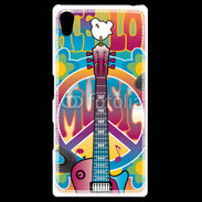 Coque Personnalisée Sony Xpéria Z5 Peace love music 3