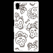 Coque Personnalisée Sony Xpéria Z5 Fond tête de mort 4