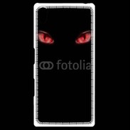 Coque Personnalisée Sony Xpéria Z5 Yeux rouges fond noir