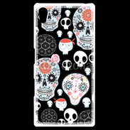 Coque Personnalisée Sony Xpéria Z5 Fond tête de mort 8
