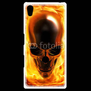 Coque Personnalisée Sony Xpéria Z5 crâne en feu
