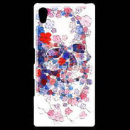 Coque Personnalisée Sony Xpéria Z5 Skull en fleurs