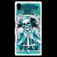 Coque Personnalisée Sony Xpéria Z5 Tête de Mort Harvest of fear