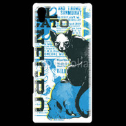Coque Personnalisée Sony Xpéria Z5 Tête de Mort Chat noir