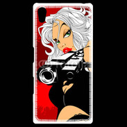 Coque Personnalisée Sony Xpéria Z5 Femme blonde tueuse 50