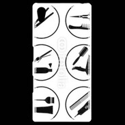 Coque Personnalisée Sony Xpéria Z5 Icônes coiffeur