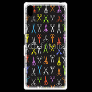 Coque Personnalisée Sony Xpéria Z5 Fond ciseau coiffeur