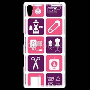 Coque Personnalisée Sony Xpéria Z5 Fond symboles couturière