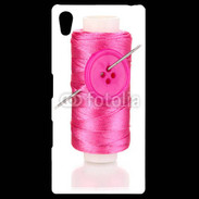 Coque Personnalisée Sony Xpéria Z5 Fil à couture rose 