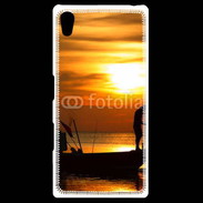 Coque Personnalisée Sony Xpéria Z5 Couché de soleil pêcheur