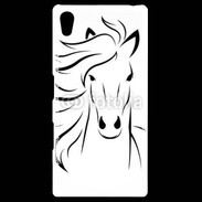Coque Personnalisée Sony Xpéria Z5 Vector image of an horse on white