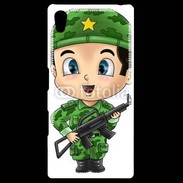 Coque Personnalisée Sony Xpéria Z5 Cute cartoon illustration of a soldier