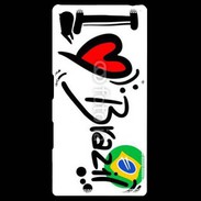 Coque Personnalisée Sony Xpéria Z5 I love Brésil 2