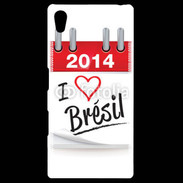 Coque Personnalisée Sony Xpéria Z5 I love Bresil 2014