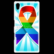Coque Personnalisée Sony Xpéria Z5 Rainbow Pride Ribbon