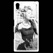 Coque Personnalisée Sony Xpéria Z5 Aristocrate en noir et blanc