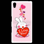 Coque Personnalisée Sony Xpéria Z5 I love you Bunny