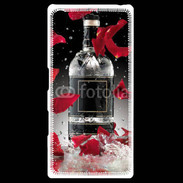 Coque Personnalisée Sony Xpéria Z5 Bouteille alcool pétales de rose glamour
