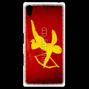 Coque Personnalisée Sony Xpéria Z5 Cupidon sur fond rouge