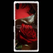 Coque Personnalisée Sony Xpéria Z5 Belle rose rouge 500