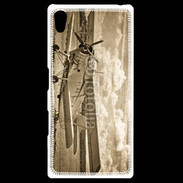 Coque Personnalisée Sony Xpéria Z5 Vieux biplans en noir et blanc