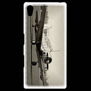 Coque Personnalisée Sony Xpéria Z5 Avion T6 noir et blanc