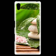 Coque Personnalisée Sony Xpéria Z5 Galet et feuilles mouillées