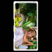 Coque Personnalisée Sony Xpéria Z5 Petite fille avec panier de pommes