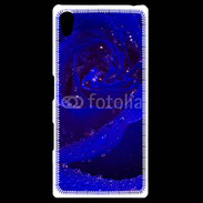 Coque Personnalisée Sony Xpéria Z5 Fleur rose bleue