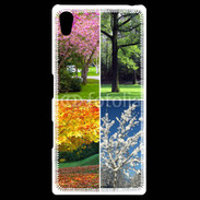 Coque Personnalisée Sony Xpéria Z5 Arbres 4 saisons