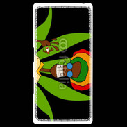 Coque Personnalisée Sony Xpéria Z5 Portrait abstrait de Rasta