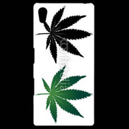 Coque Personnalisée Sony Xpéria Z5 Double feuilles de cannabis