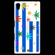 Coque Personnalisée Sony Xpéria Z5 Drapeau Uruguay cannabis