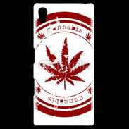 Coque Personnalisée Sony Xpéria Z5 Red stamp with marijuana leaf