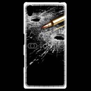 Coque Personnalisée Sony Xpéria Z5 Impacte de balle dans une vitre