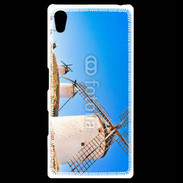 Coque Personnalisée Sony Xpéria Z5 Paysage avec des moulins