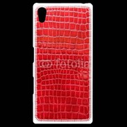 Coque Personnalisée Sony Xpéria Z5 Effet crocodile rouge