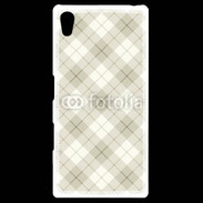 Coque Personnalisée Sony Xpéria Z5 Effet écossais beige clair