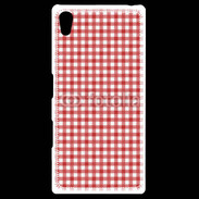 Coque Personnalisée Sony Xpéria Z5 Effet vichy rouge et blanc