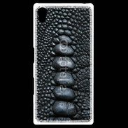 Coque Personnalisée Sony Xpéria Z5 Effet crocodile noir