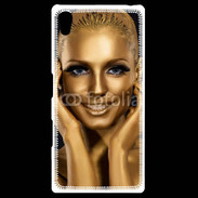 Coque Personnalisée Sony Xpéria Z5 Femme couleur or