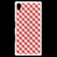 Coque Personnalisée Sony Xpéria Z5 Vichy rouge et blanc 2