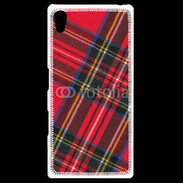 Coque Personnalisée Sony Xpéria Z5 Mode tissus écossais rouge