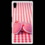 Coque Personnalisée Sony Xpéria Z5 Mode vichy et petit coeur